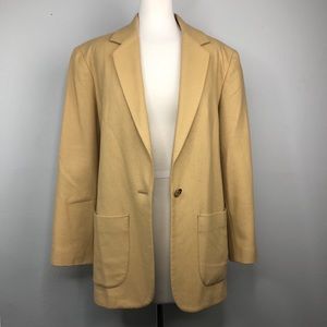J. Crew Oversize Wool Blend Tan Blazer